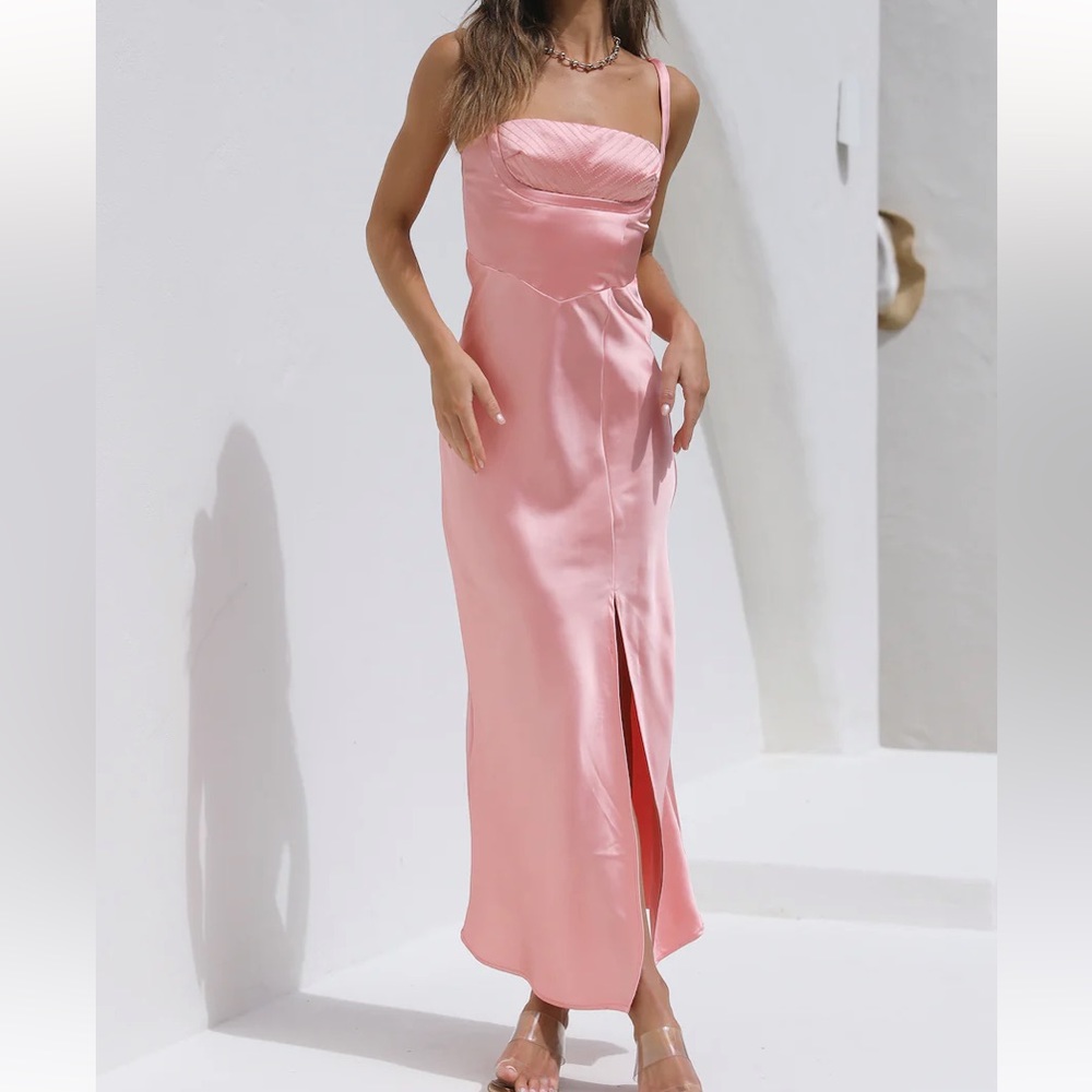 Late Nights Maxi Dress Pink